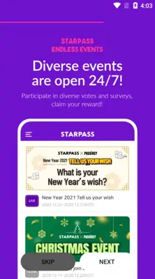 StarPass android App screenshot 1